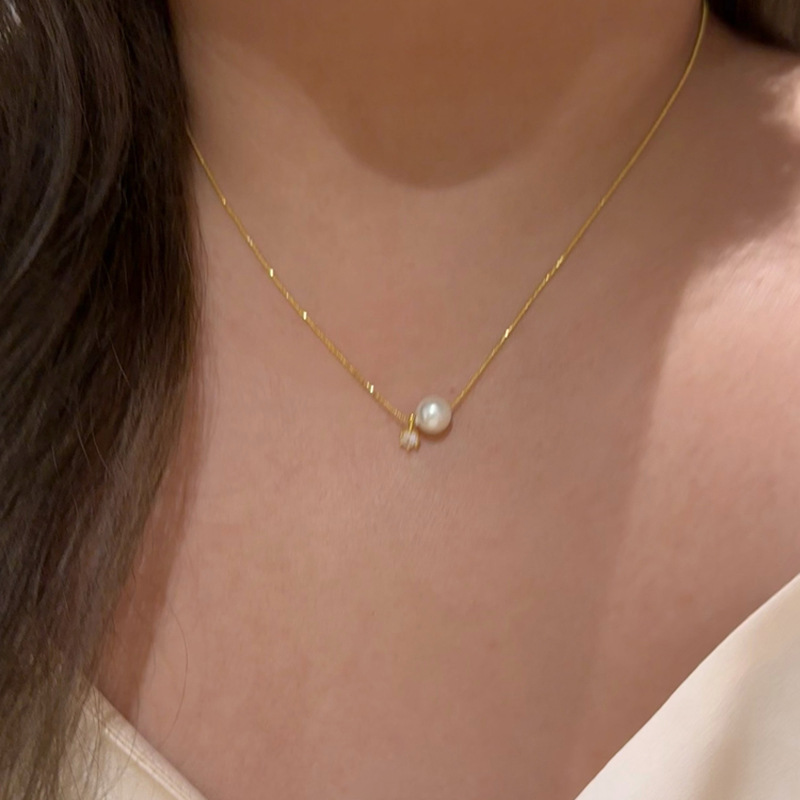 Новое ожерелье из стерлинговог – обзор и цена Pearl Trim Chain