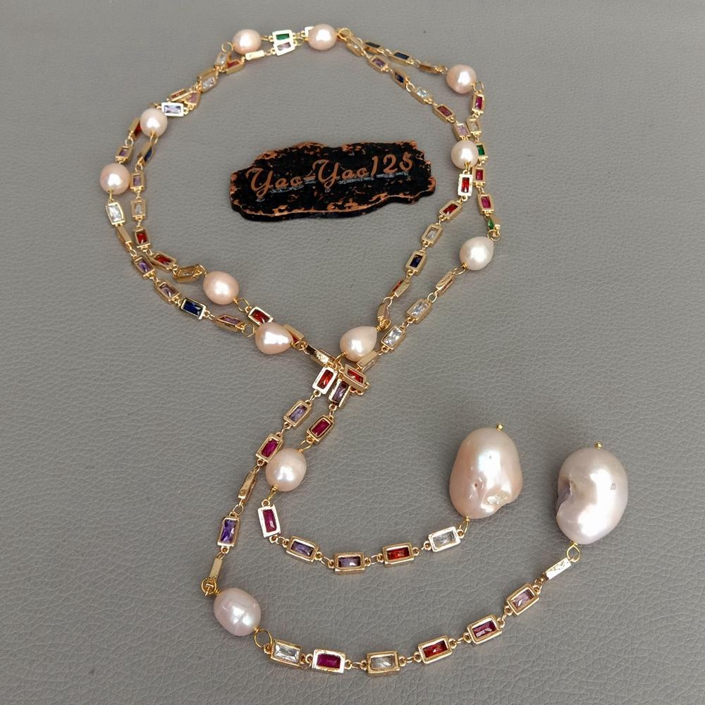 KKGEM 50-дюймовая длинная цепо – обзор и цена Pearl Trim Chain