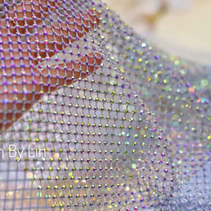 Эластичная сетчатая ткань Mist – обзор и цена Crystal Mesh Fabric