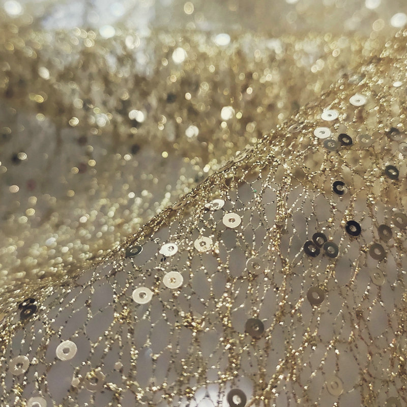 Твердая сетчатая ткань с белым – обзор и цена Crystal Mesh Fabric