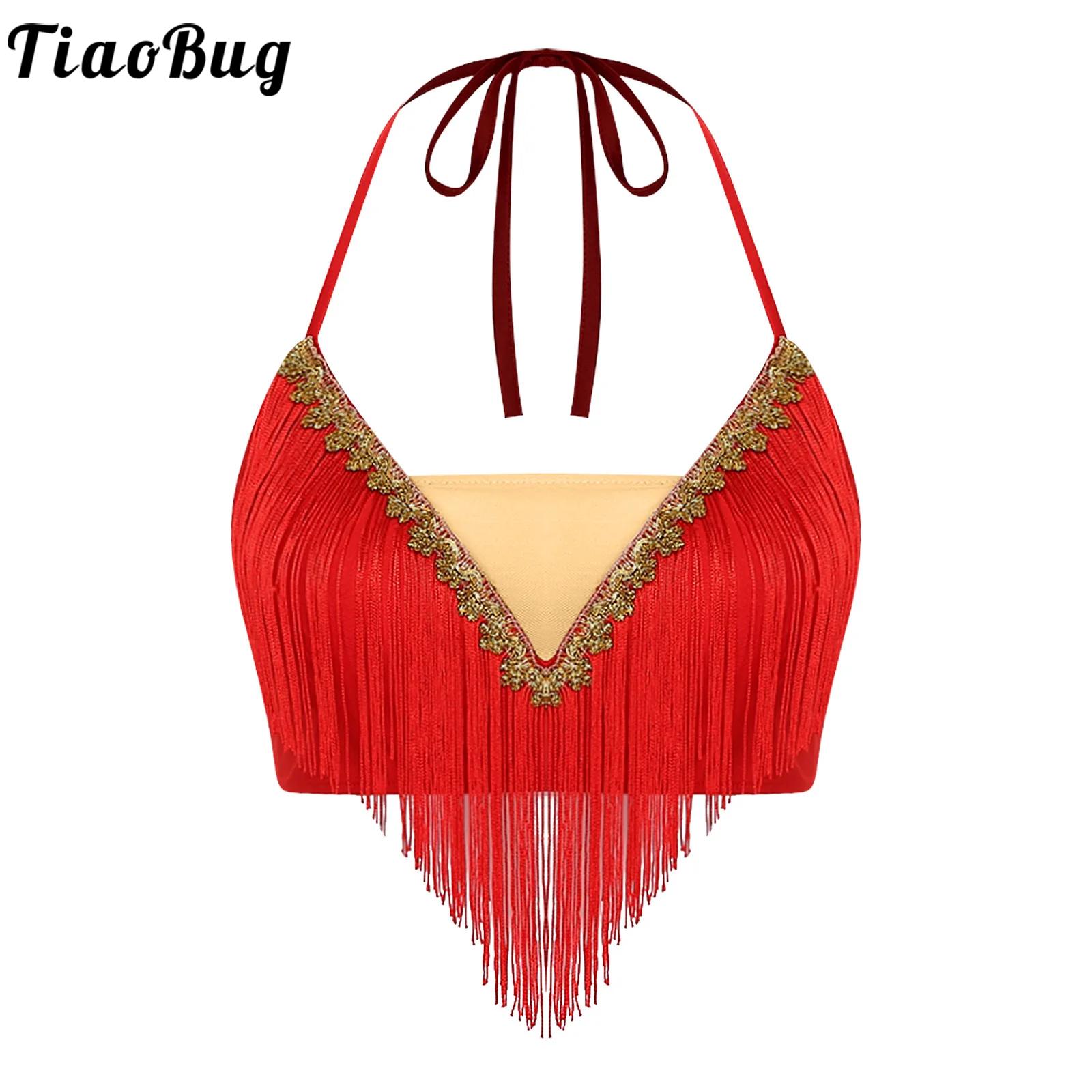Женский укороченный топ для во – обзор и цена Tassel Fringe Trim